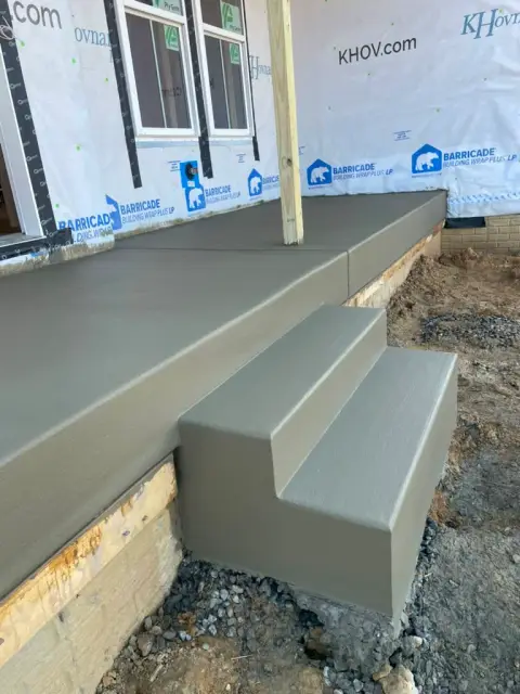 Concrete landing