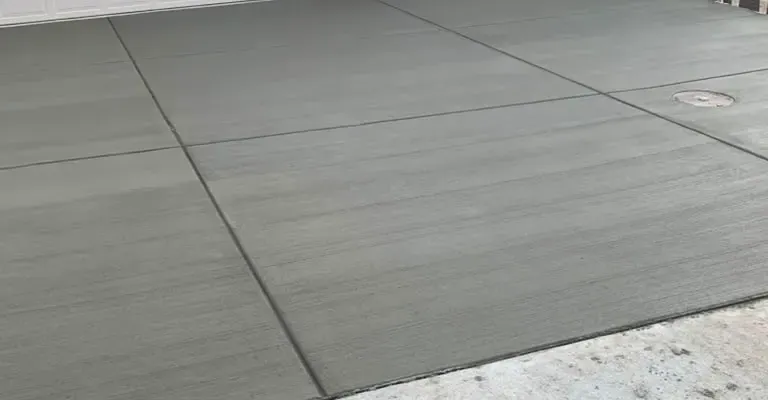 Finished residential concrete driveway by D&M Concrete in Virginia